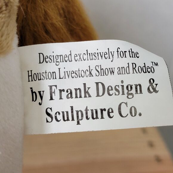 Houston Livestock Show & Rodeo 12" Brown & White Plush Longhorn - Picture 5 of 6